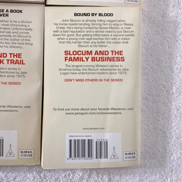 Vintage Jake Logan Action Western Romance Novels x4 - Picture 12 of 14